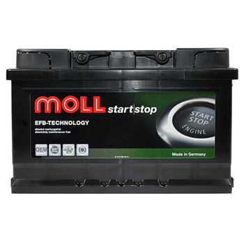 Автомобільний акумулятор MOLL EFB (L2B) 65Ah 680A R+ (правий +) MOLL