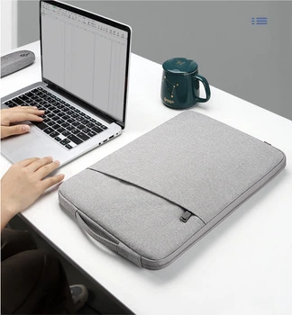 Чохол-сумка з ручкою для Ноутбука Макбука MacBook Air/Pro M1 M2 М3 М4 13.3"/13.6"/14'' Світло-Сірий
