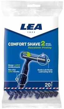 Golarka ręczna z wymiennym wkładem Lea Maquinilla Comfort Shave-2 20 szt (8410737004233)