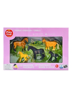 Набор Лошади 5 фигурок комбинированный PlayTive