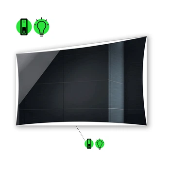 LED-зеркало 100x60см, с механическим включателем, модель Amado (Amadog111)