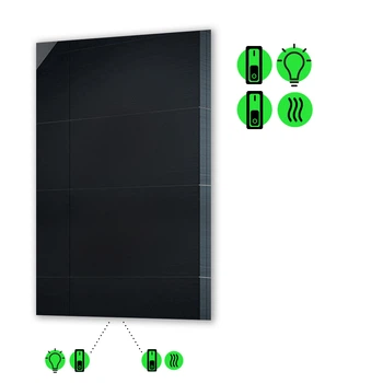 LED-зеркало 60x100см, с подогревом и двумя механическими включателями, модель Lucia (lucia90)
