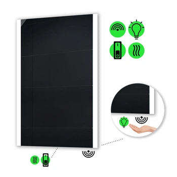 LED-зеркало 70x80см, с ИК включателем и подогревом с механическим управлением, модель Ines (Ines224)