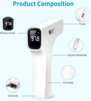 Bezdotykowy termometr na podczerwień BBLOVE Infrared Thermometer Contactless (6953775658034)
