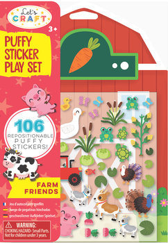 Развивающий набор Let's Craft Puffy Sticker Окружающая среда - Ферма (840100801783)