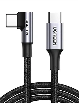 Кабель зарядный Ugreen USB Type-C угловой 5А 100W для быстрой зарядки 2 м Black (US334)