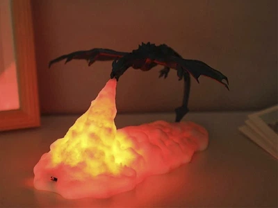 Лампа BauTech Ночник Дракон 3D Черный (1010-149-00)