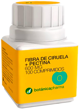 Дієтична добавка BotanicaPharma Plum Fibre + Pectin 500 мг 100 таблеток (8435045200221)