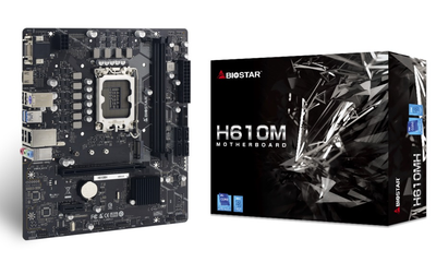 Мат.плата LGA1700, Biostar H610MH, H610, 2xDDR4, Int.Video(CPU), 4xSATA3, 1xM.2, 1xPCI-E 16x 4.0, 1xPCI-E 1x 3.0, ALC897, I219V, 4xUSB3.2/8xUSB2.0, VGA/HDMI, MicroATX