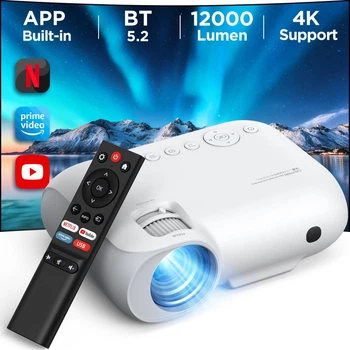 Мультимедійний проектор YOTON Y9 Full HD 12000 Лм Wi-Fi Bluetooth з динаміками g1