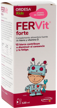 Дієтична добавка Ordesa Fervit Forte Kids Oral Solution 120 мл (8426594076979)