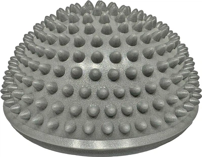 Полусфера балансировочная массажная EasyFit EF-3001-Gr мягкая кочка киндербол массажер для ног и стоп 16 см Серая (56000821)