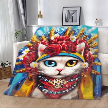 Плед 3D Украинский котик 2773_B 12914 135х160 см