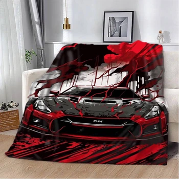 Плед 3D Nissan GTR скорость и адреналин 12023 160х200 см