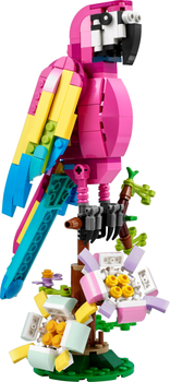 Zestaw klocków Lego Creator 3 in 1 Egzotyczna różowa papuga 253 części (31144)