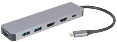 Док-станція Cablexpert USB-C 3 в 1 (Хаб/HDMI/PD) (A-CM-COMBO3-03)