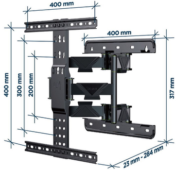 Nawias obrotowy Gembird 32"-65" (WM-65ST-01)