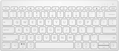 Bezprzewodowa klawiatura HP 350 Compact Multi-Device Bluetooth Keyboard White (196548516629)