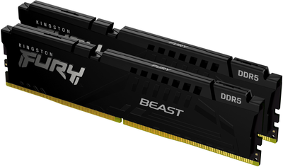 Pamięć RAM Kingston FURY DDR5-6000 32768MB PC5-48000 (Zestaw 2x16384) Beast AM5 Black (KF560C36BBEK2-32)