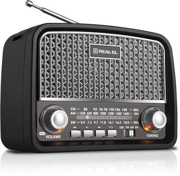Портативний радіоприймач Real-El X-520 Чорний (EL121800006)
