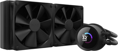 Chłodzenie wodne NZXT Kraken 240 mm AIO liquid cooler w/Display, Radiator, Fans Black (RL-KN240-B1)