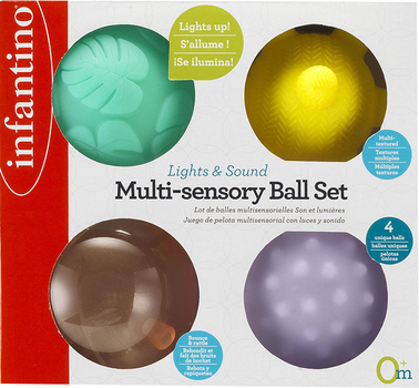 Zestaw wielodotykowy Infantino Multi Sensory Balls Set (773554150230)