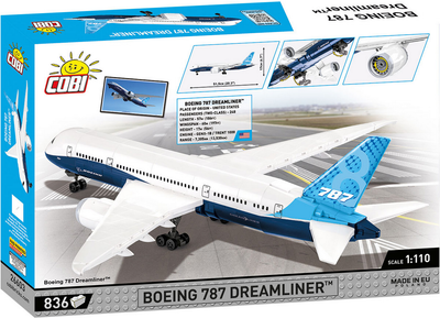 Конструктор Cobi Boeing 787 Dreamliner 836 шт (5902251266035)