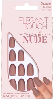 Sztuczne paznokcie Elegant Touch Polish Nude Nails Mink 24 szt (5011522123738)