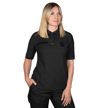 Поло футболка женская тактическая универсальная рубашка для полицейских Camotec CG Pani Paladin Черный XS TR_7179(XS)