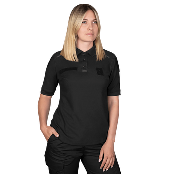 Поло футболка женская тактическая универсальная рубашка для полицейских Camotec CG Pani Paladin Черный XS TR_7179(XS)