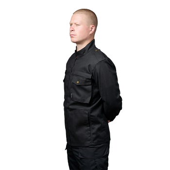 Куртка тактична зносостійка полегшена для силових структур М65 R2D2 чорна 48-50/182-188 TR_BH-U-JM65R2-B-48-182
