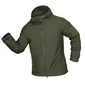 Куртка тактическая демисезонная мужская для силовых структур Stalker SoftShell Олива (7225), S TR_7225(S)