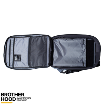 Рюкзак для дронів захисний універсальний для силових структур Brotherhood Сірий M 16л TR_BH-ZRD-02G