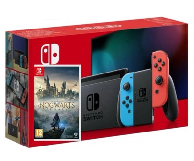 Nintendo Switch Neon Blue-Red (Upgraded version) + Игра Hogwarts Legacy (русские субтитры)