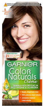 Krem koloryzujący do włosów Garnier Color Naturals Creme 5 Jasny Brąz 146 g (3600540179630)