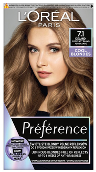 Farba do włosów L'Oreal Paris Preference Cool Blondes 7.1 Iceland 277 g (3600010013839)