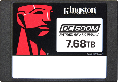 Dysk SSD Kingston Enterprise DC600M 7.68 TB 2.5" SATAIII 3D TLC (SEDC600M/7680G)