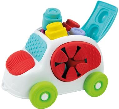 Іграшка-машинка з конструктором Clementoni Soft Clemmy Сенсорна машинка 8 деталей (8005125173150)