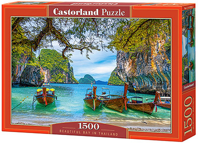 Puzzle Castorland Piękna zatoka w Tajlandii 1500 elementów (5904438151936)