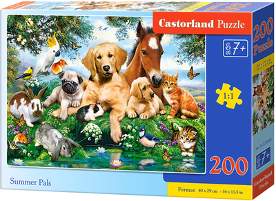 Puzzle Castorland Summer Friends 200 elementów (5904438222063)