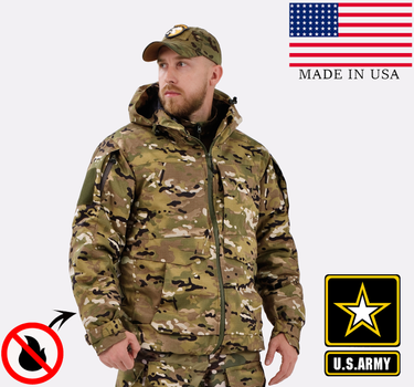 Зимняя военная тактическая куртка-бушлат M11 Камуфляж Мультикам Multicam SPARTAN размер 58
