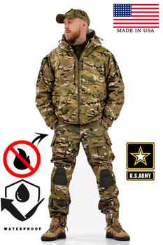 Зимовий комплект військової форми: бушлат тактичний та тактичні штани мультикам Multicam SPARTAN 50