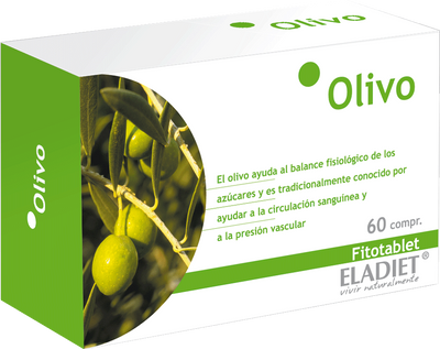 Дієтична добавка Eladiet Fitotablet Olivo 30 мг 60 таблеток (8420101215073)