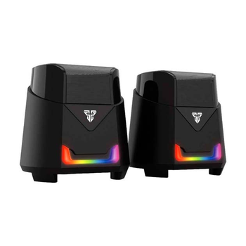 Комп‘ютерні колонки Fantech GS205 Hellscream акустика 2х3 Вт, AUX, USB, LED RGB підсвічування, дротові для комп'ютера або ноутбука Чорний