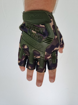 Тактические перчатки без пальцев Mechanix Mpact Мультикам L