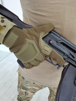 Тактические перчатки с сенсором, Койот, размер XXL