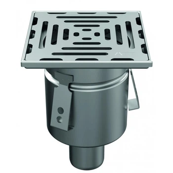 Однокорпусний mini трап Wm150с (вертикальним/горизонтальним) випуском DN75 ATT Inox Drain Wm150/75V1