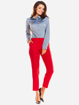 Spodnie regular fit damskie Awama A241 XL Czerwone (5902360525252)