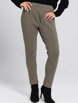 Spodnie regular fit damskie Look Made With Love Look 415 L/XL Oliwkowe (5903999312480)