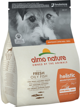 Сухой корм для взрослых собак маленьких пород Almo Nature Holistic Dog XS-S со свежей жирной рыбой 2 кг (8001154121902)